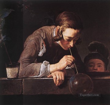 The Soap Bubble Jean Baptiste Simeon Chardin Oil Paintings